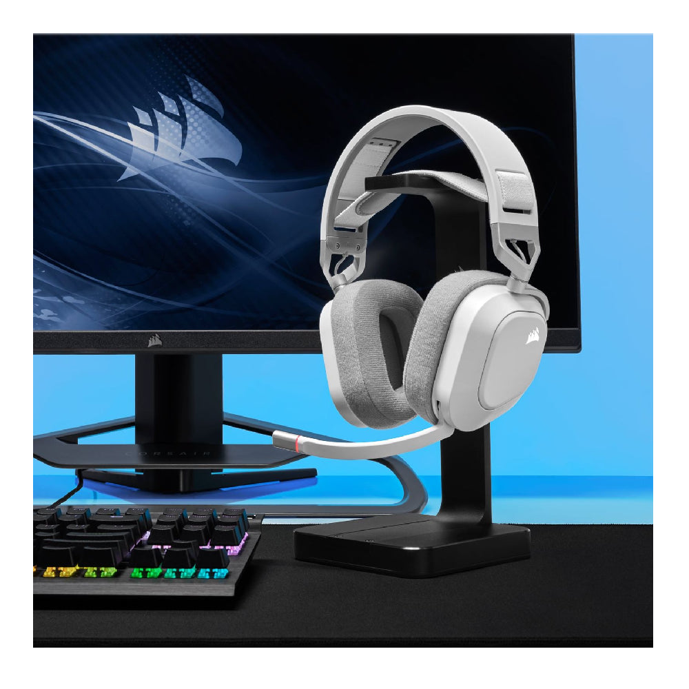 CORSAIR | CA-9011238-EU | HS80 RGB USB Wired Gaming Headset | White