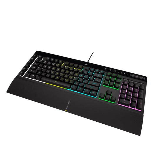 Corsair | Rubber Dome | Gaming Keyboard | K55 RGB PRO | Wired | RGB LED light | US | Black