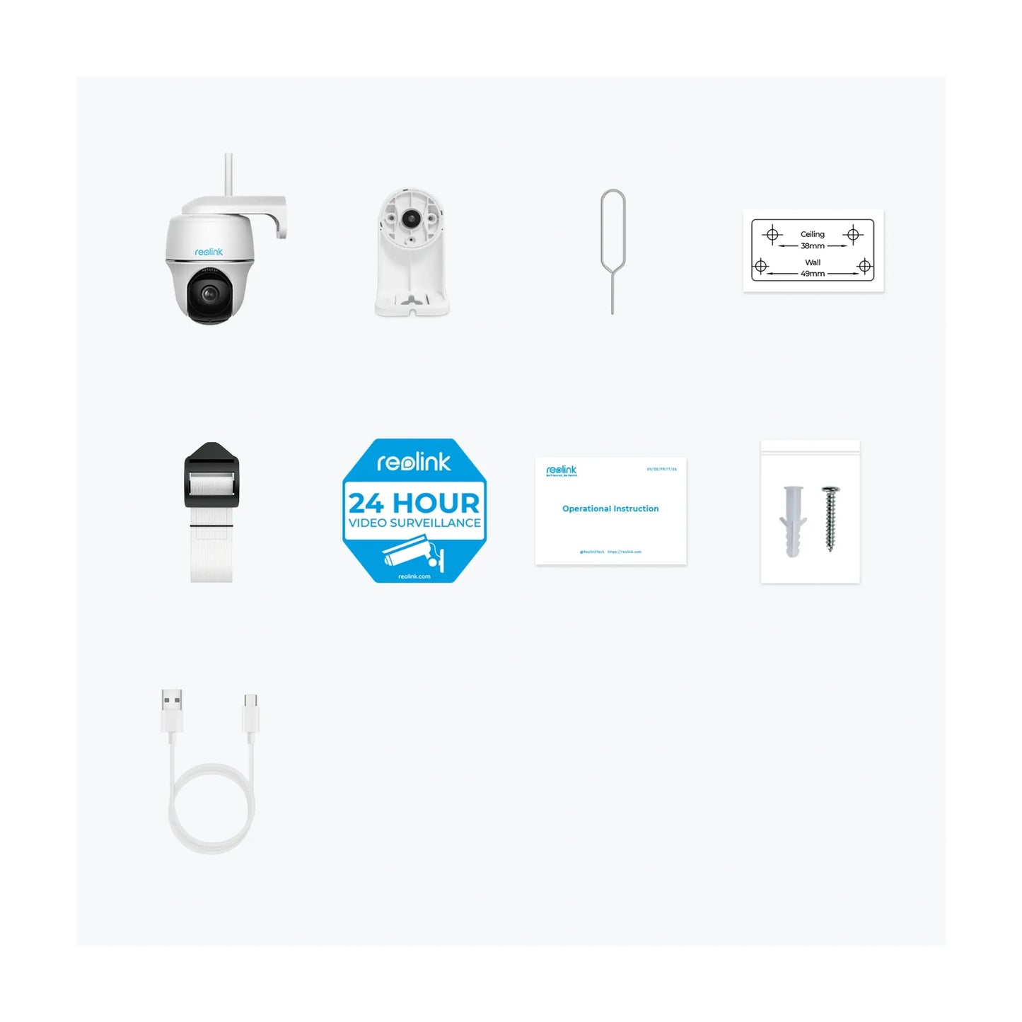 Reolink | Smart Pan and Tilt Wire-Free Camera | Argus Series B430 | PTZ | 5 MP | Fixed | Micro SD, Max. 128 GB