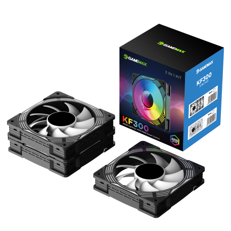 Gamemax | KF300 BK | 120mm Case Fan