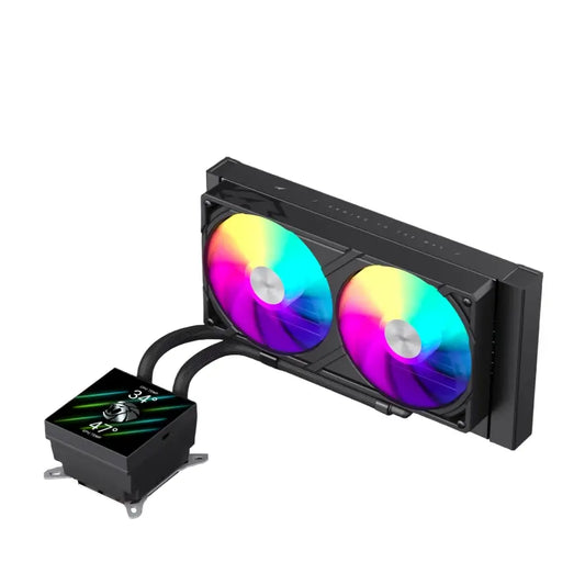 Gamemax | CPU Liquid Cooler | GLACIER 240 LCD BK | Black