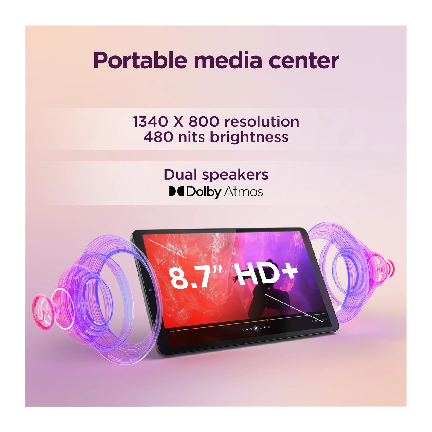 Lenovo | Tab One | ZAF00254SE | 8.7 " | IPS | 1340 x 800 | Luna Grey