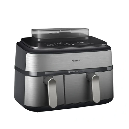 Philips | Dual Basket Airfryer | NA555/00 5000 series | Power 2750 W | Capacity 9 L | Silver