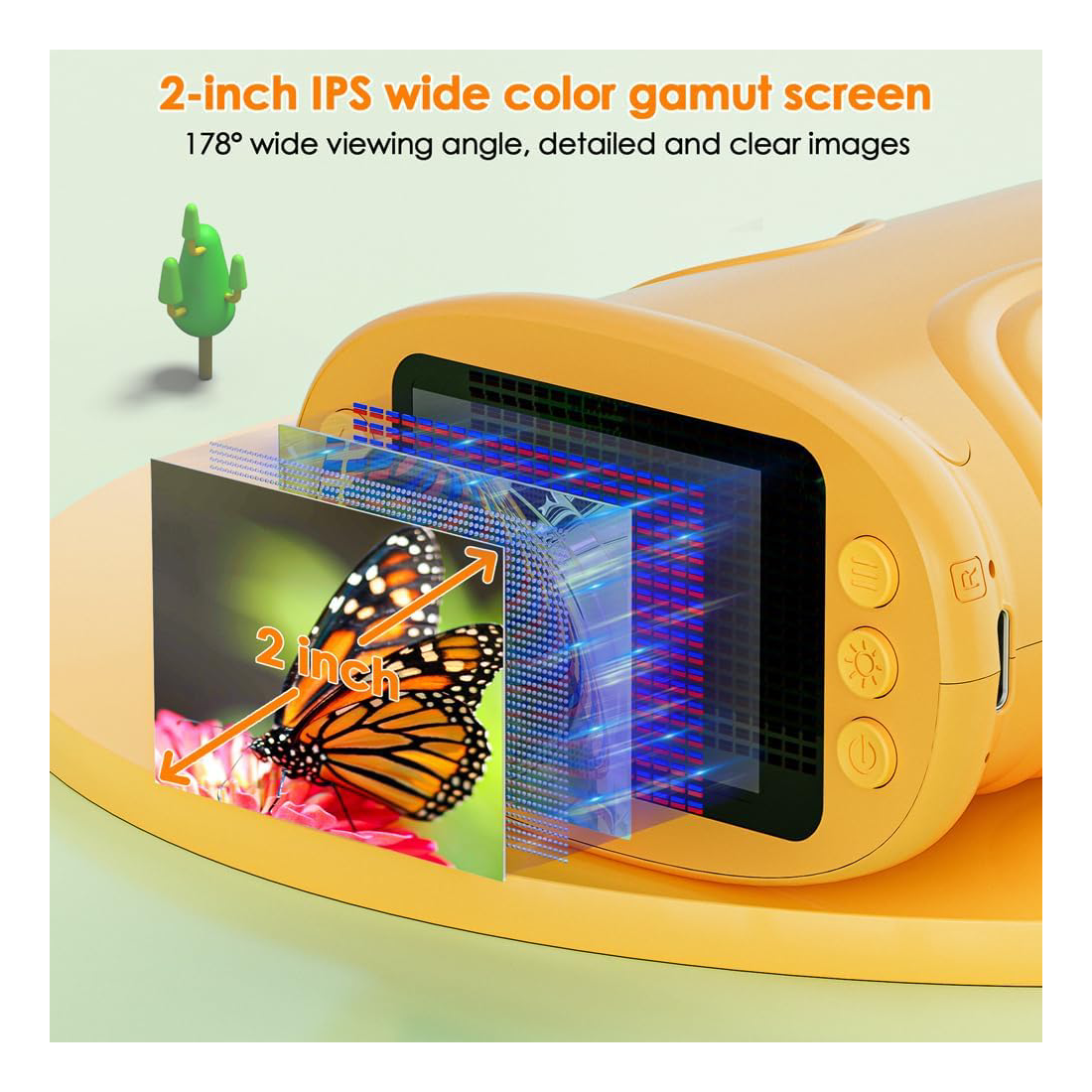 Temodu 1000x Portable Microscope for Kids | 2.0" Screen | USB & PC Connectivity | Rechargeable | 3+