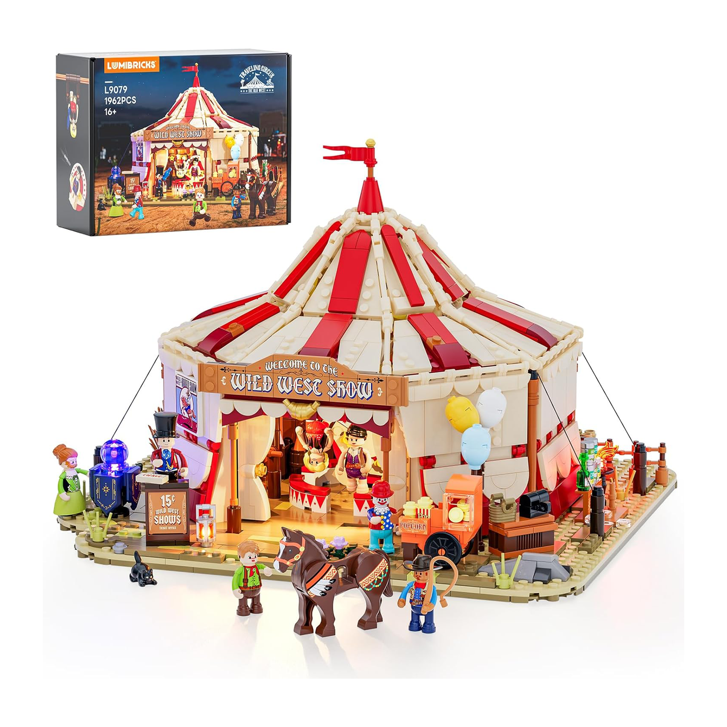 Lumibricks Traveling Circus Construction Set | 1962 Pieces | 16+