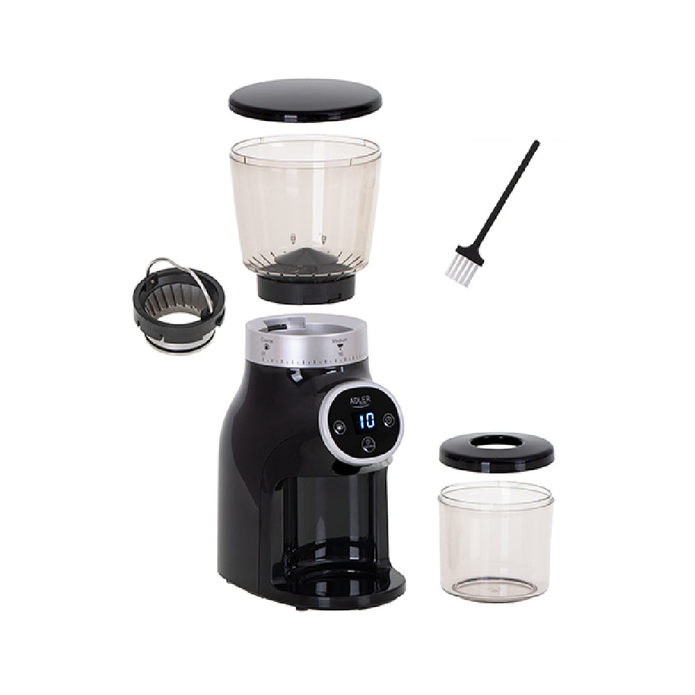 Adler | AD 4450 Burr | 300 W | 300 g Capacity | 31 Grind Settings | Conical Burrs | Timer | Black