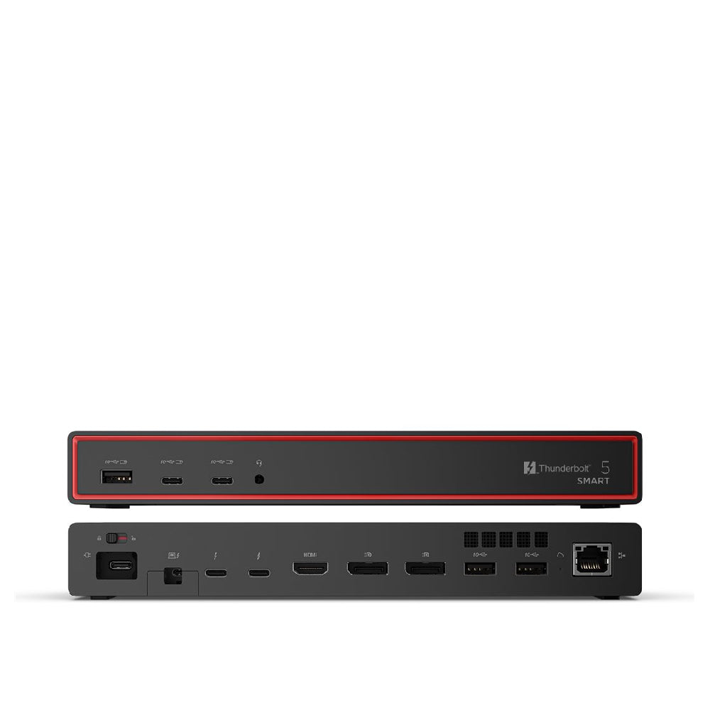 Lenovo | 40BA0265EU | ThinkPad Thunderbolt 5 Smart Dock | 180W | 3x Display Support | 2.5GbE | Eclipse Black