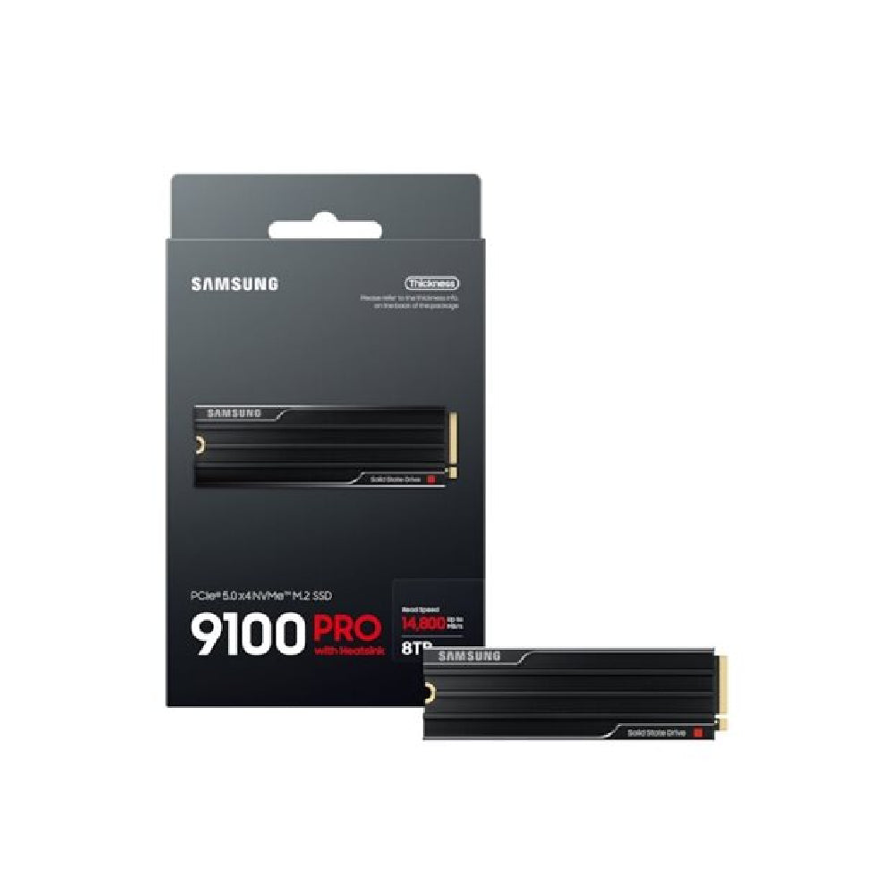 Samsung | MZ-VAP8T0 | 9100 PRO | 8TB | M.2 2280 | PCIe 5.0 x4 | NVMe | Up to 14800 MBps