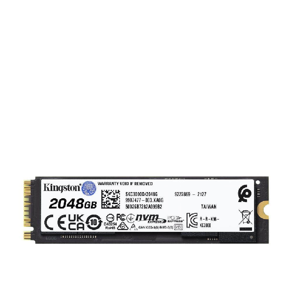 Kingston | SKC3000D/2048G | KC3000 | 2TB | M.2 2280 | PCIe 4.0 x4 | NVMe | Up to 7000 MBps