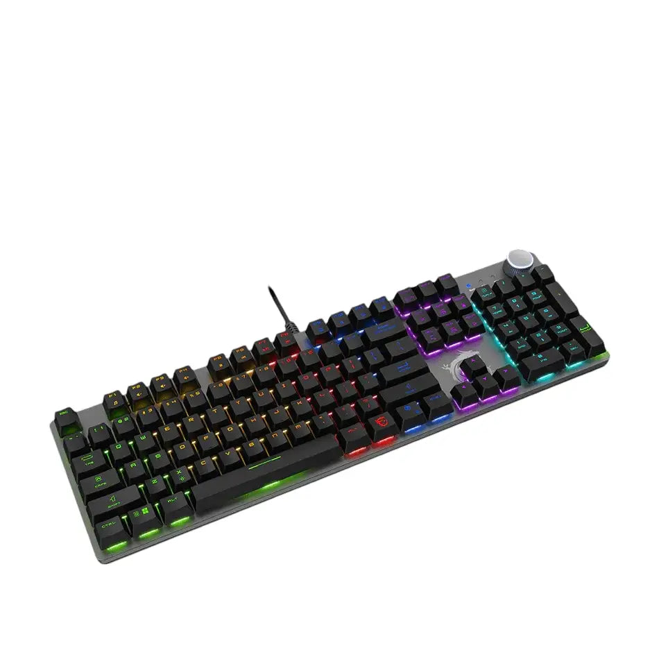 MSI Keyboard | GK320 | Gaming | Wired | Backlit RGB | Mechanical | Red (hot-swappable) | Black