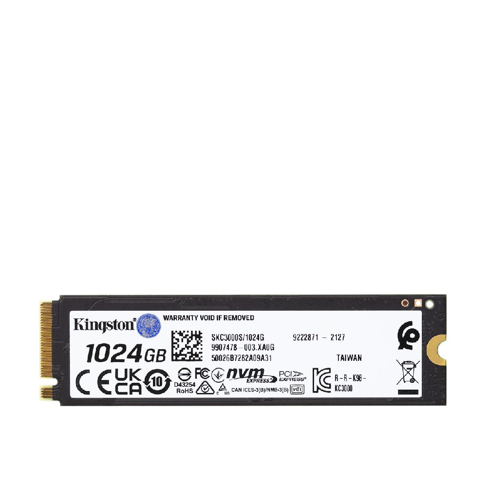 Kingston | SKC3000S/1024G | KC3000 | 1024GB | M.2 2280 | PCIe 4.0 x4 | 7000 MBps
