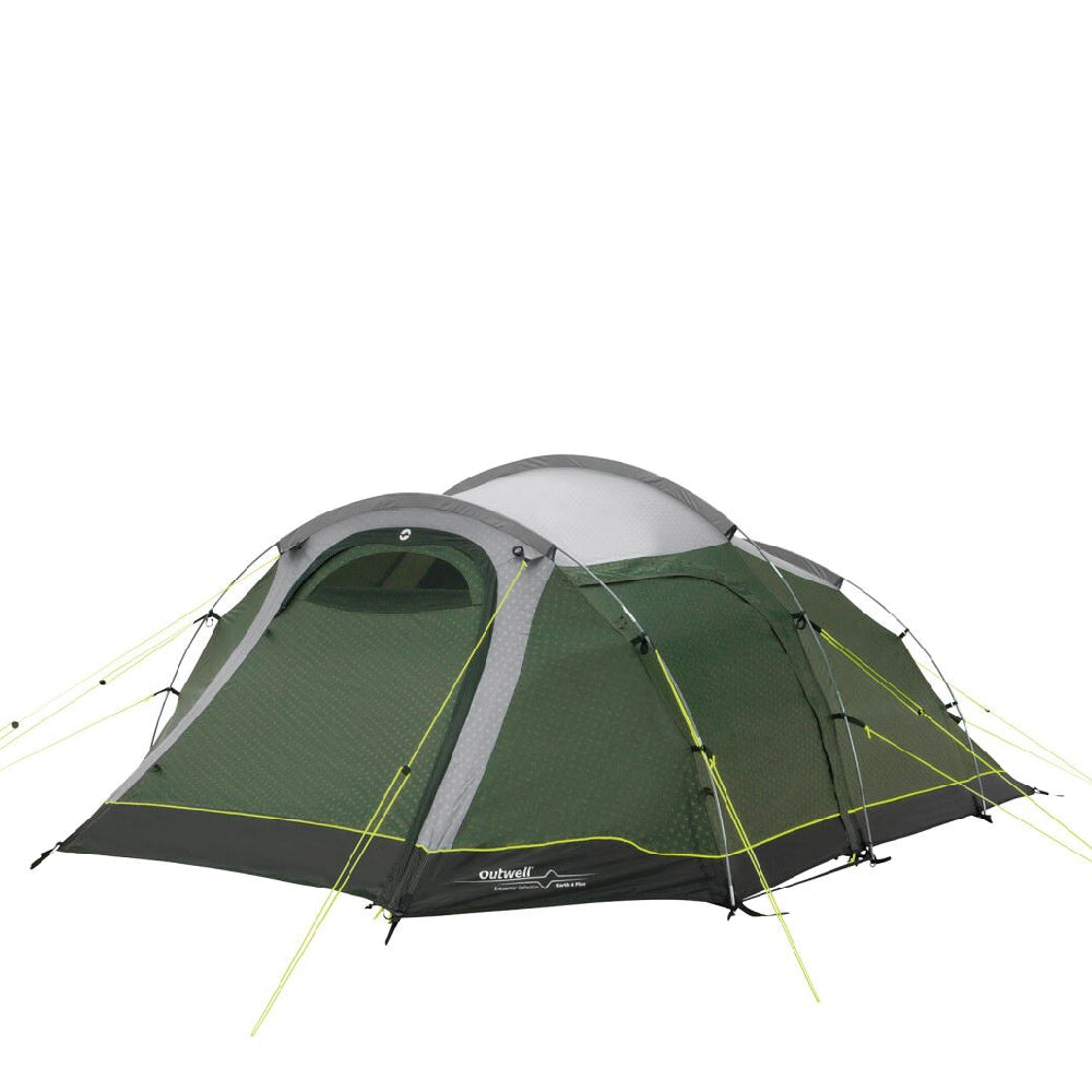 Outwell | 111485 | Earth 4 Plus | Tunnel Tent | 4-person | Green