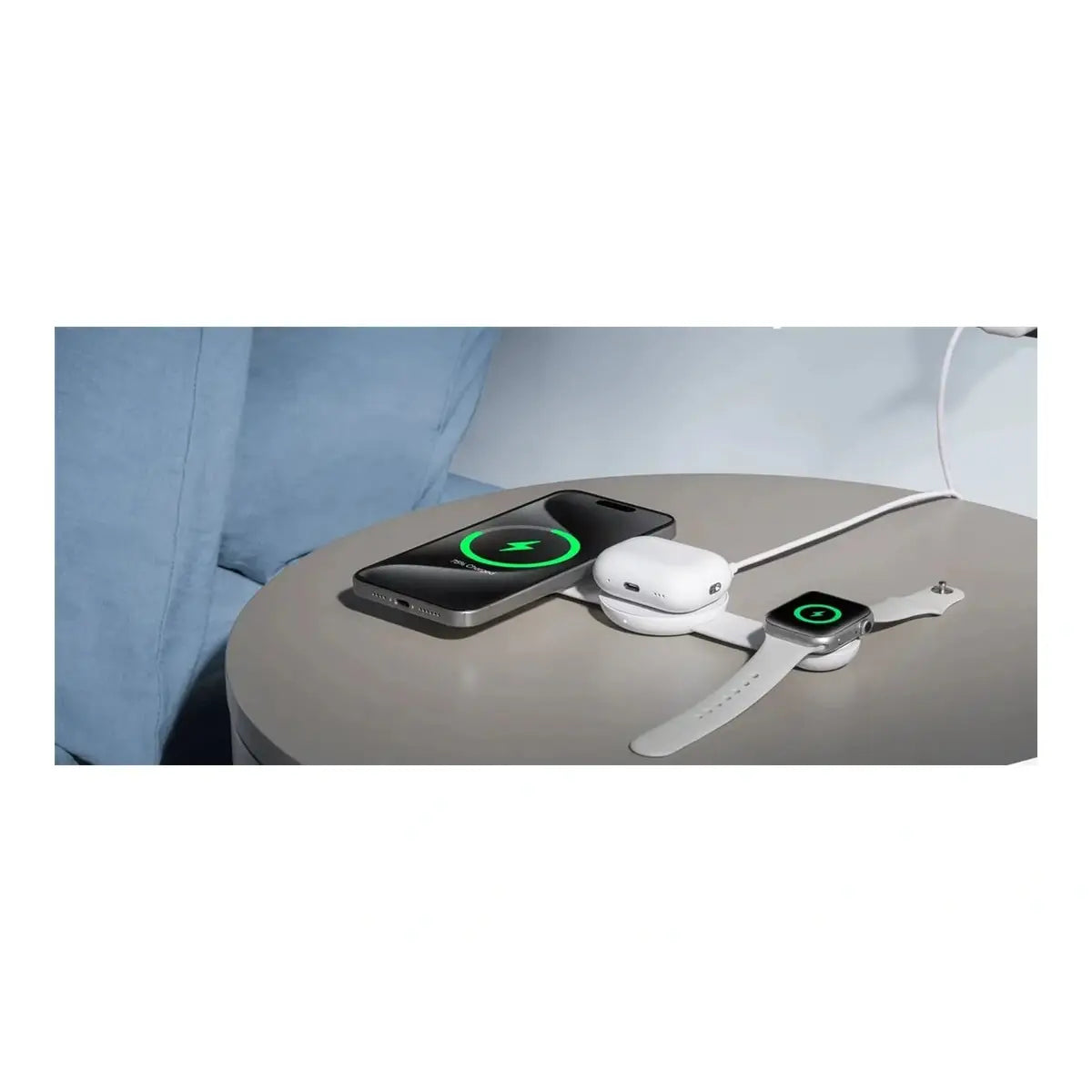 Anker | MagGo Wireless Charging Station (3-in-1, Foldable Pad) | White