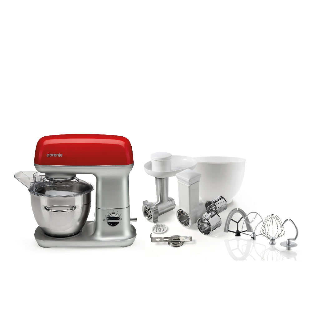 GORENJE | MMC1000RLR | Kitchen Machine | 1000W | 4.5L | Red/Silver