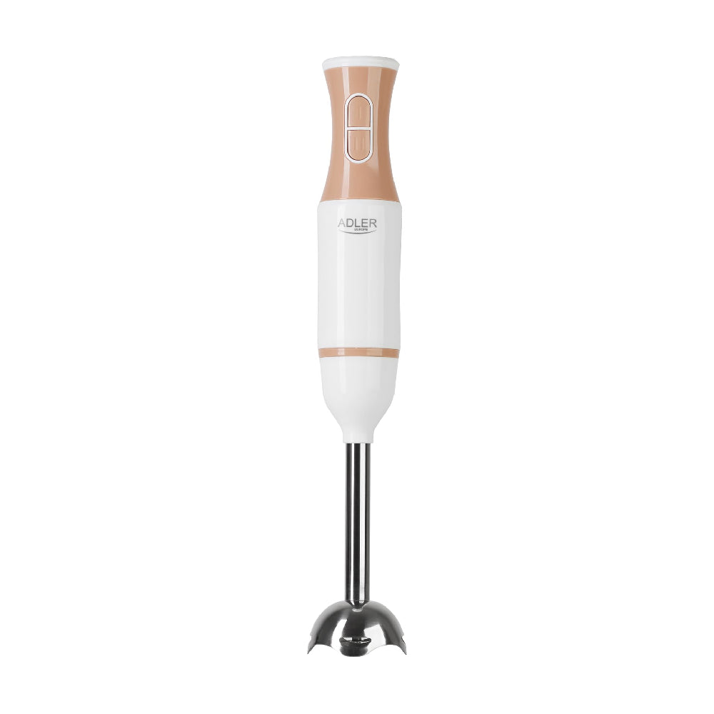 Adler | AD 4616 | Hand Blender | 500W | 2 Speeds | Stainless Steel Foot | Beige/White
