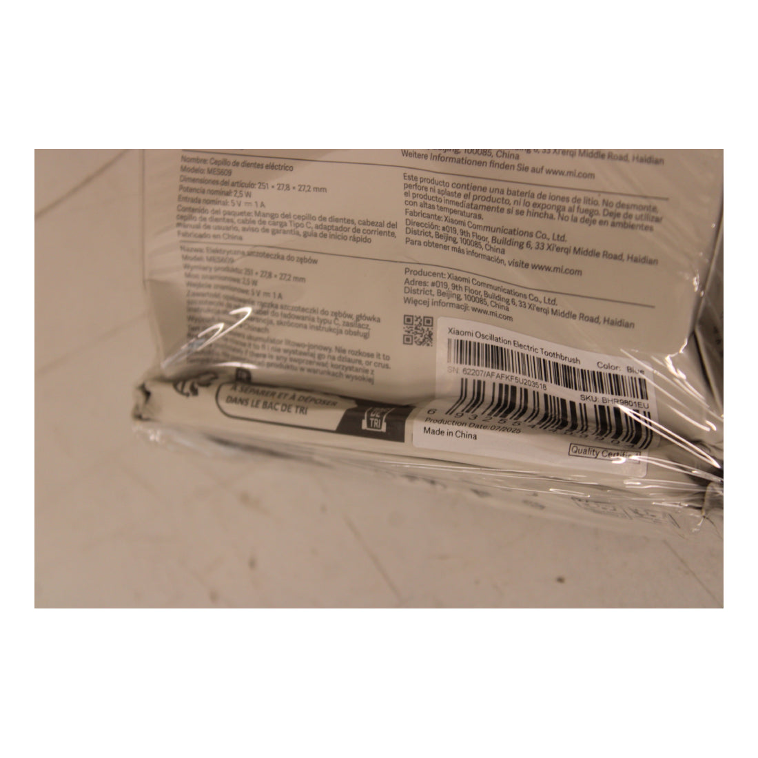 Xiaomi | Oscillation Electric Toothbrush | Rechargeable | 3 modes | Blue | DAMAGED PACKAGING | OUTLET