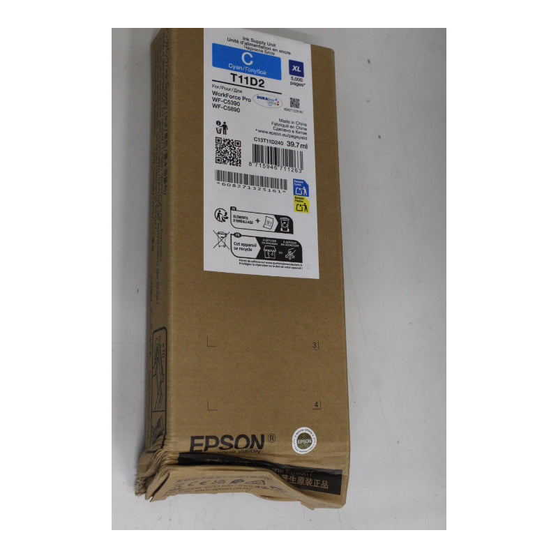 Epson | C13T11D240 | Cyan Ink Cartridge | 5000 pages | DAMAGED PACKAGING | OUTLET