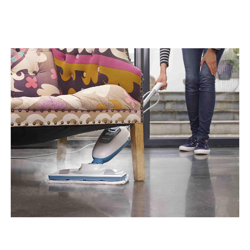 Black & Decker | FSM13E1-QS | Steam mop | 1300W | 0.38L | White