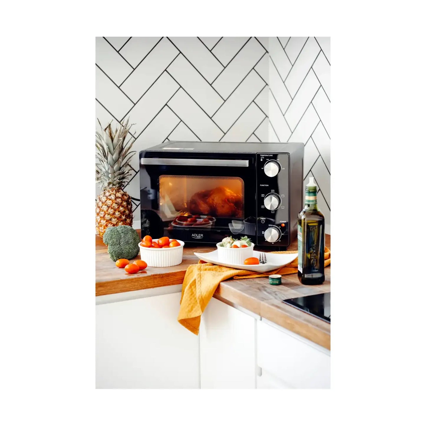 Adler | Electric Oven | AD 6024 | 22 L | 1300 W | Black