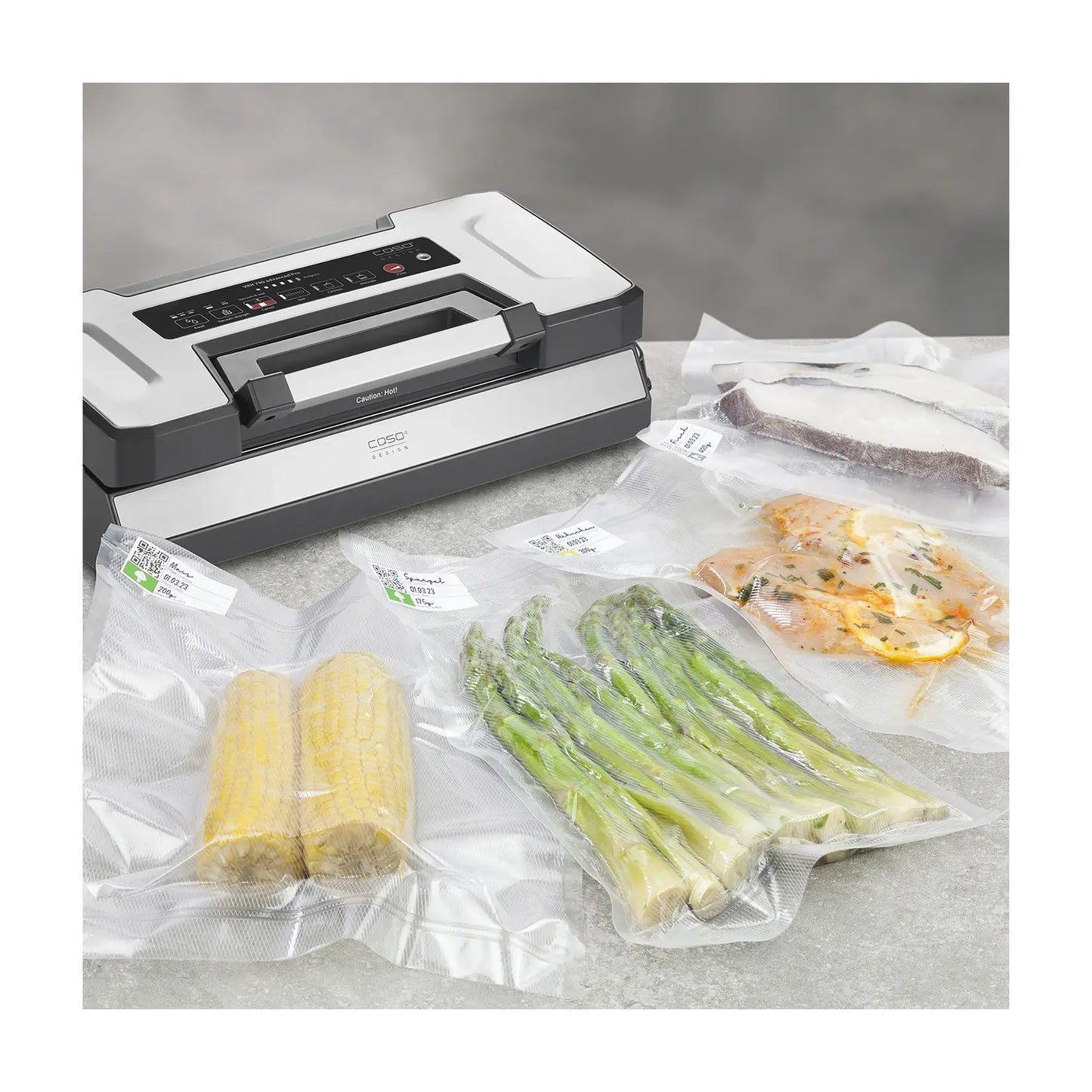 CASO | Vacuum sealer | VRH 790 advanced Pro | 130 W | Black | Silver
