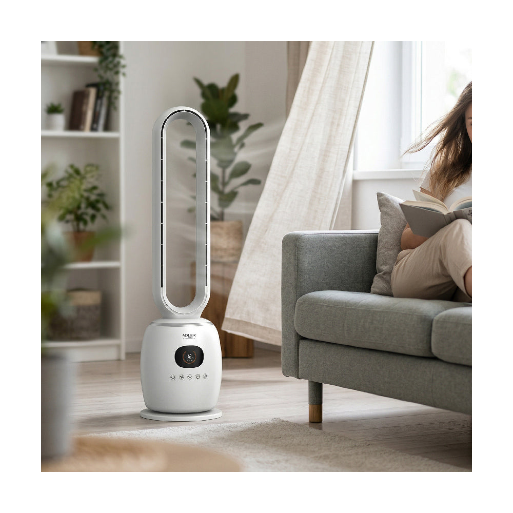 Adler | AD 7344 | Cooling fan | 60W | 23 cm | 3 speeds | 60° oscillating | White