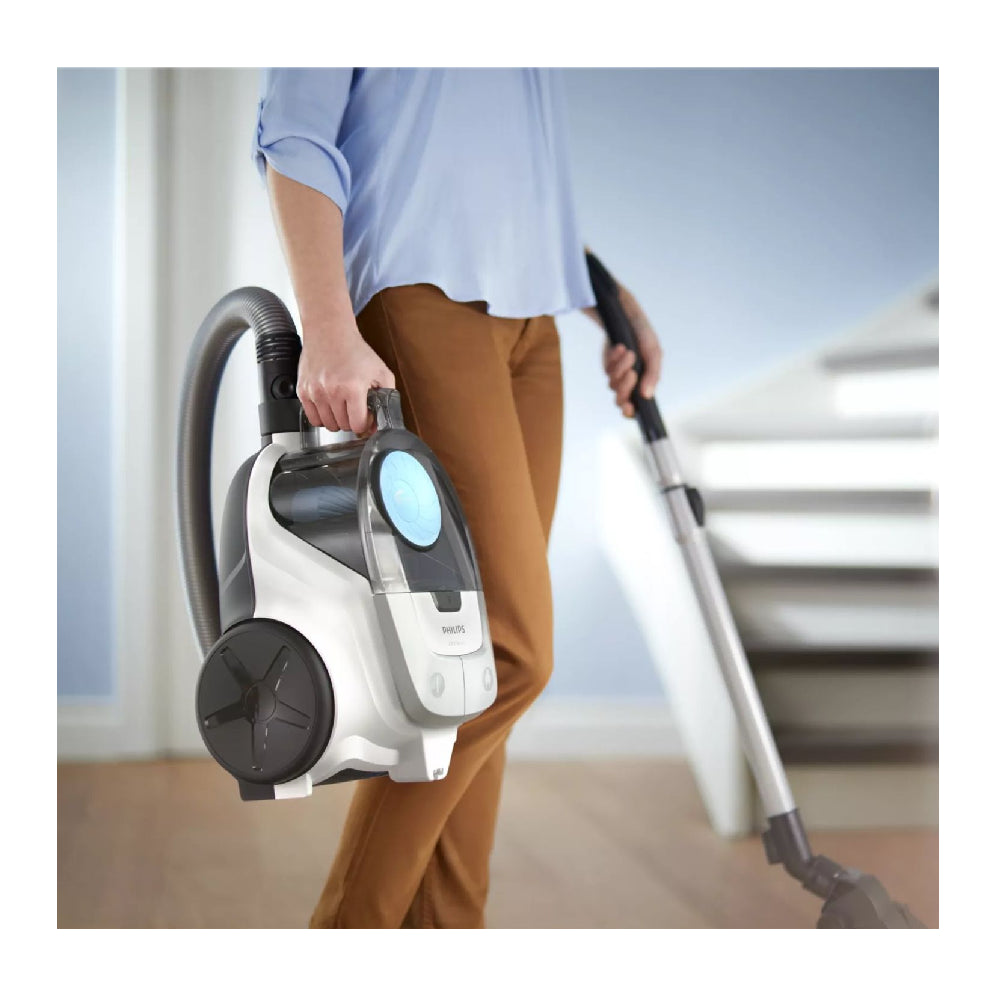 Philips | XB2122/09 | Vacuum Cleaner | Bagless | Series 2000 | 850W | 1.3L | PowerCyclone 4 | Arctic White / Sky Blue