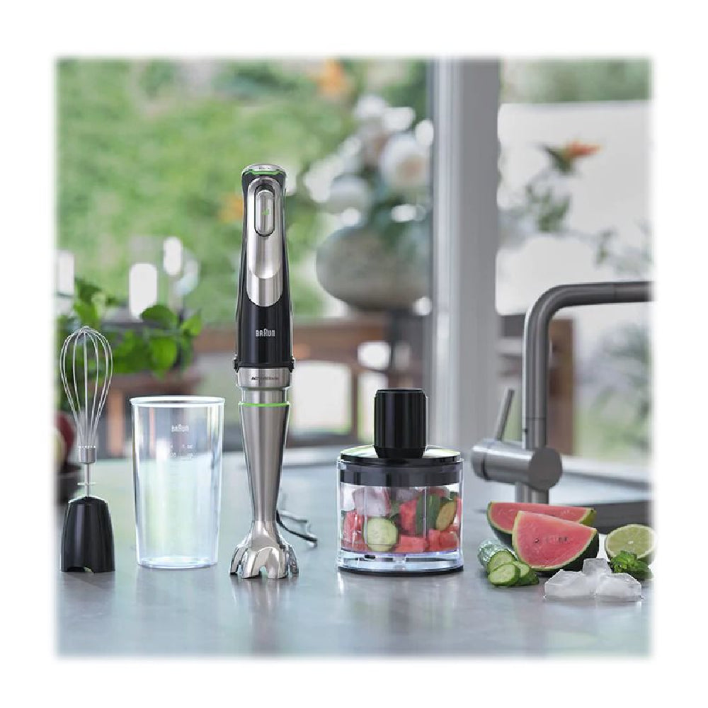 Braun | MQ 9135XI | Hand blender | MultiQuick 9 | 1200W | SmartSpeed | ActiveBlade | 0.5L Chopper | Black / Silver