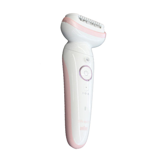 Braun | SES9000 | Epilierer | 40 Pinzetten | 2 Geschwindigkeiten | Nass & Trocken | Betriebsdauer 50 Min | Weiß / Pink