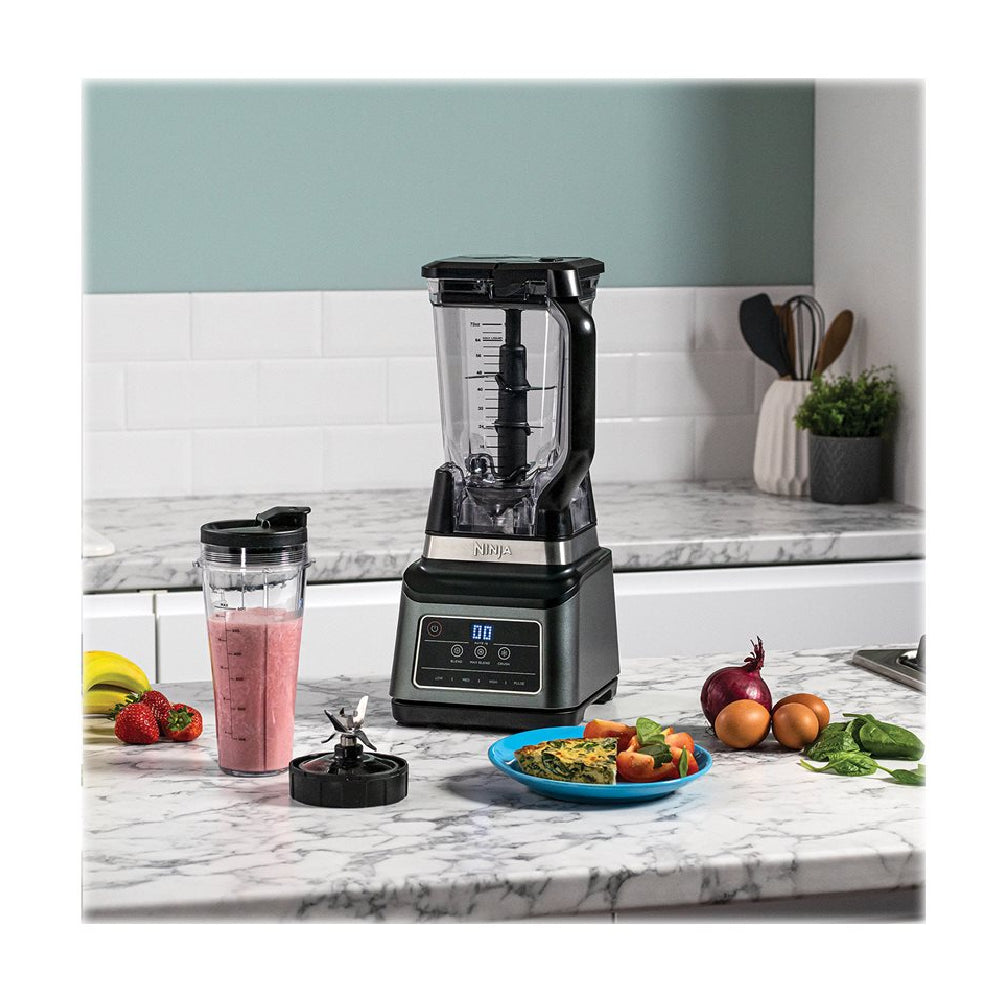 Ninja | BN750EU | Mixer Blender 2in1 | 1200W | 2.1L + 0.7L | Auto-iQ | 3 speeds | Black / Silver