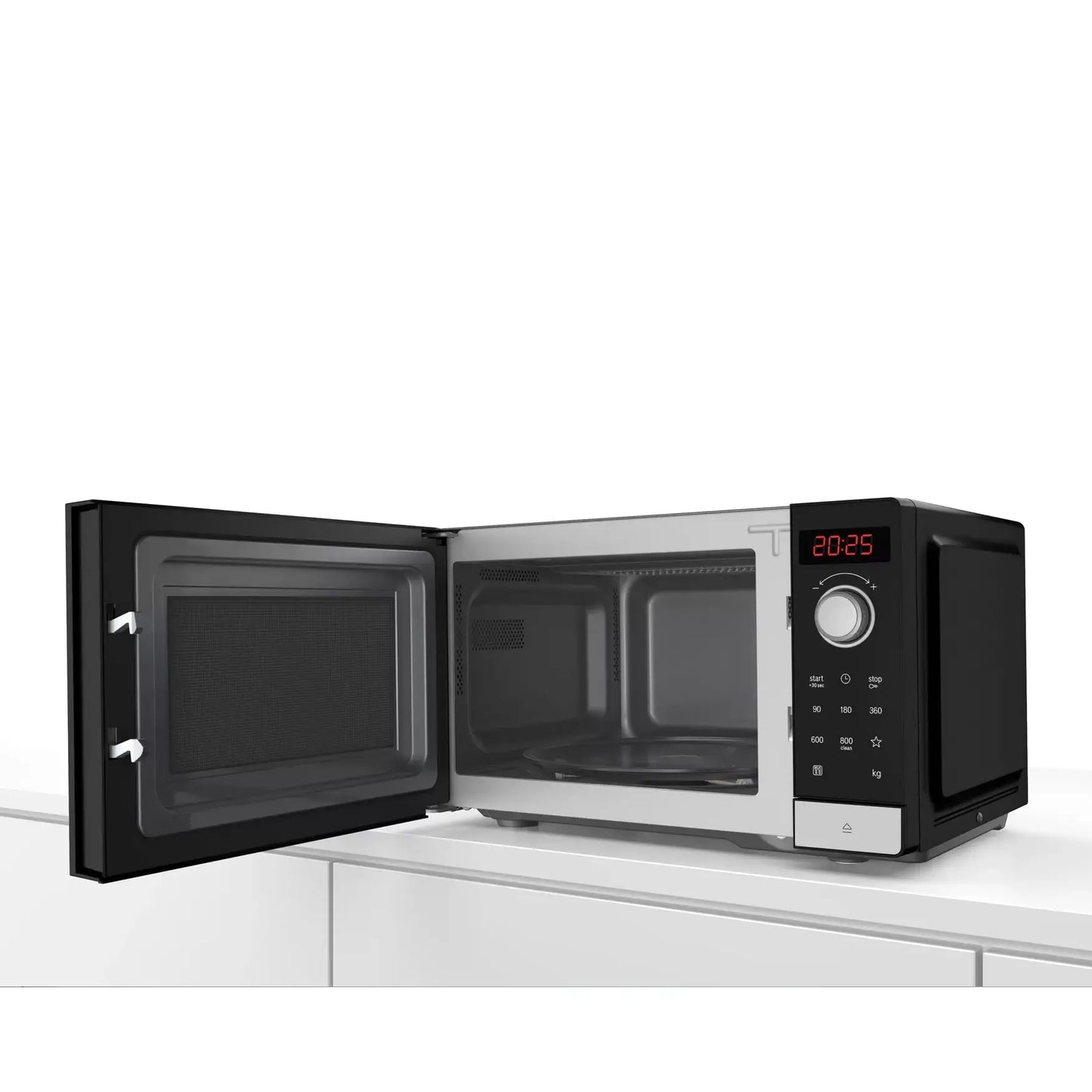 Bosch Serie | 2 | Microwave Oven | FFL023MS2 | 20 L | 800 W | Black | Silver