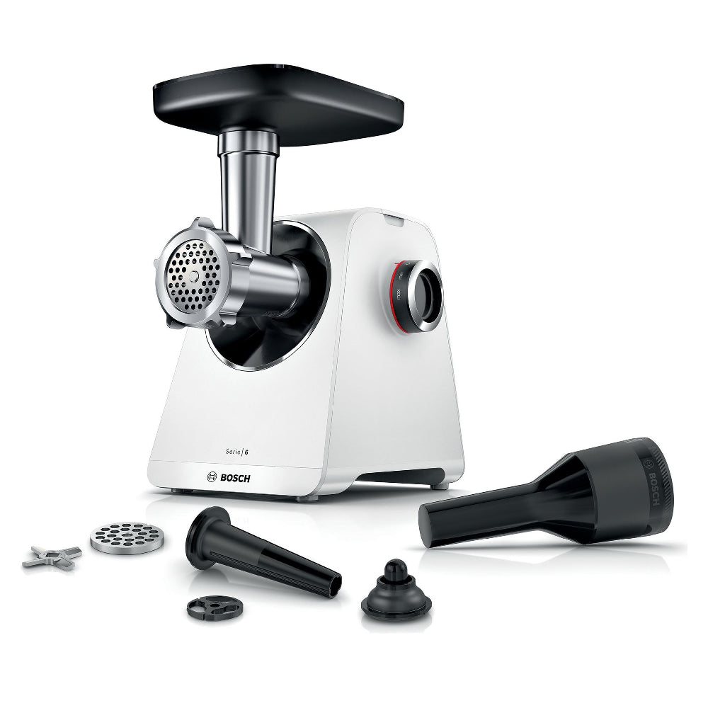 Bosch | MFWS607W | Meat mincer | 2100W | 3.5 kg/min | Reverse | 2 speeds | White