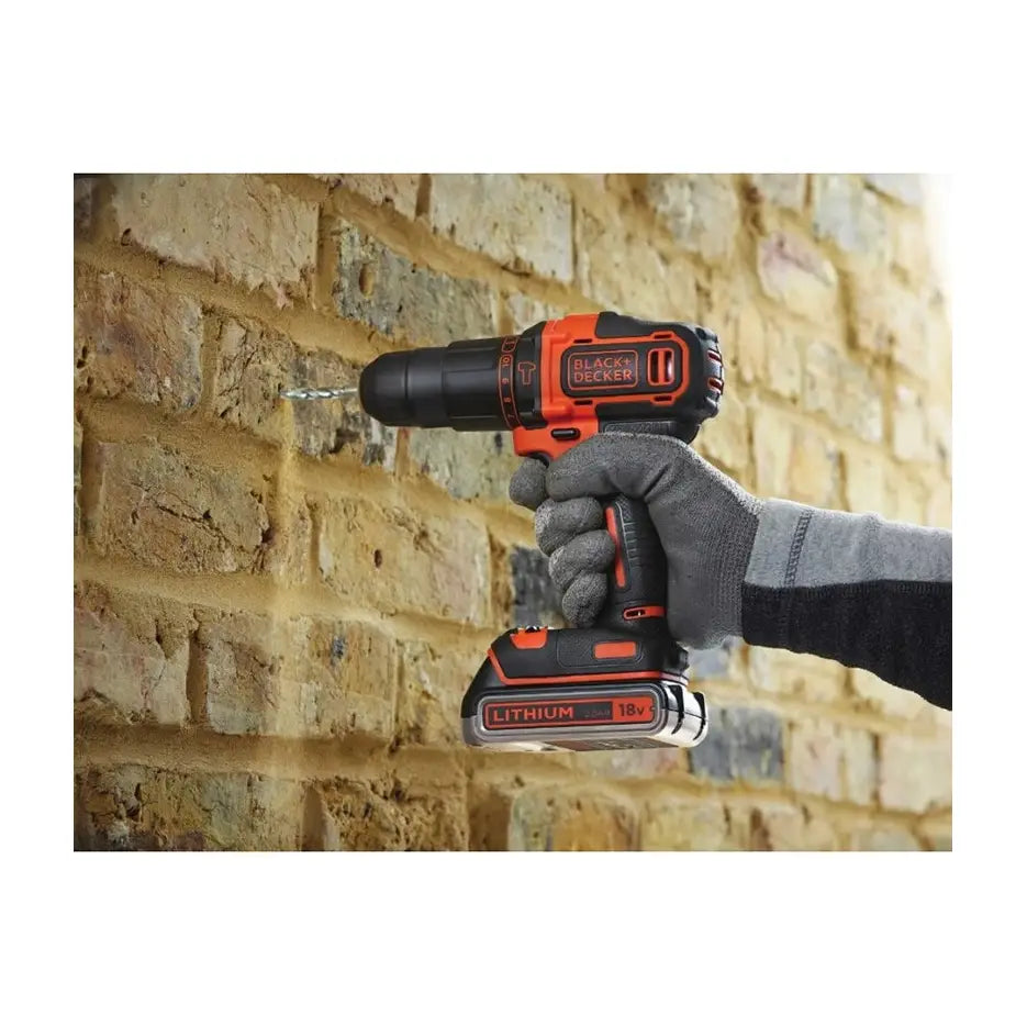 BLACK & DECKER |Cordless Drill/Driver | BDCHD18KB-QW | 18 V | 2x1.5 Ah | Li-Ion