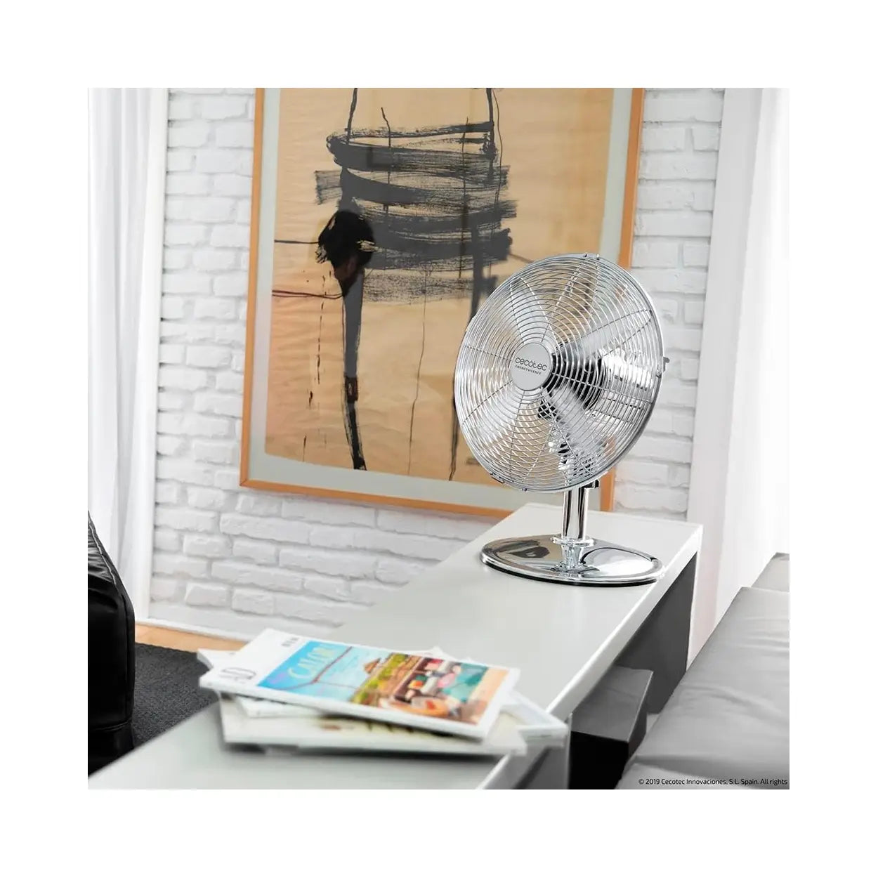 Cecotec | Cooling fan | EnergySilence 620 RetroDesk | Table-top | 40 W | Silver