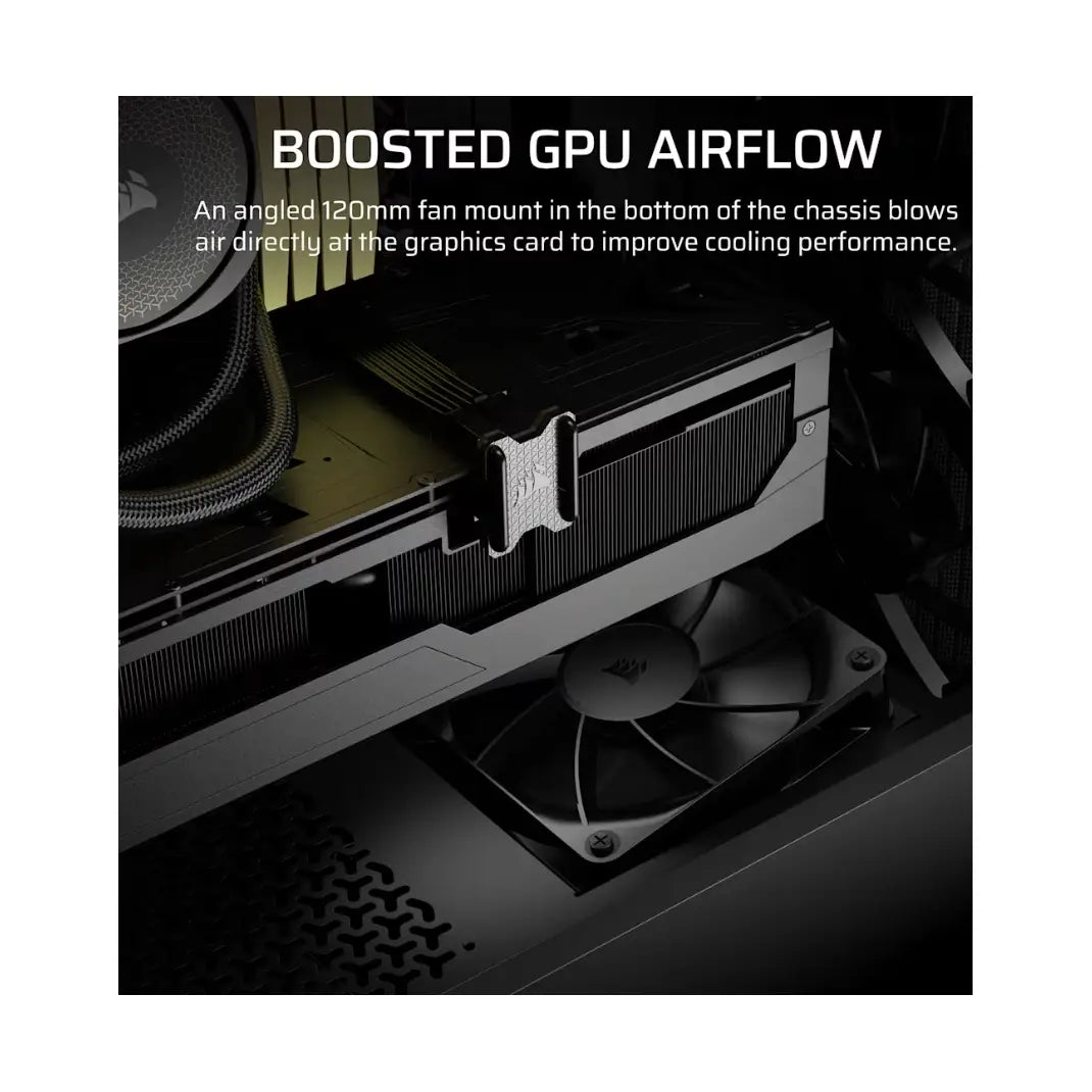 Corsair | PC Case | 3200D RS | Mid-Tower | Smoke