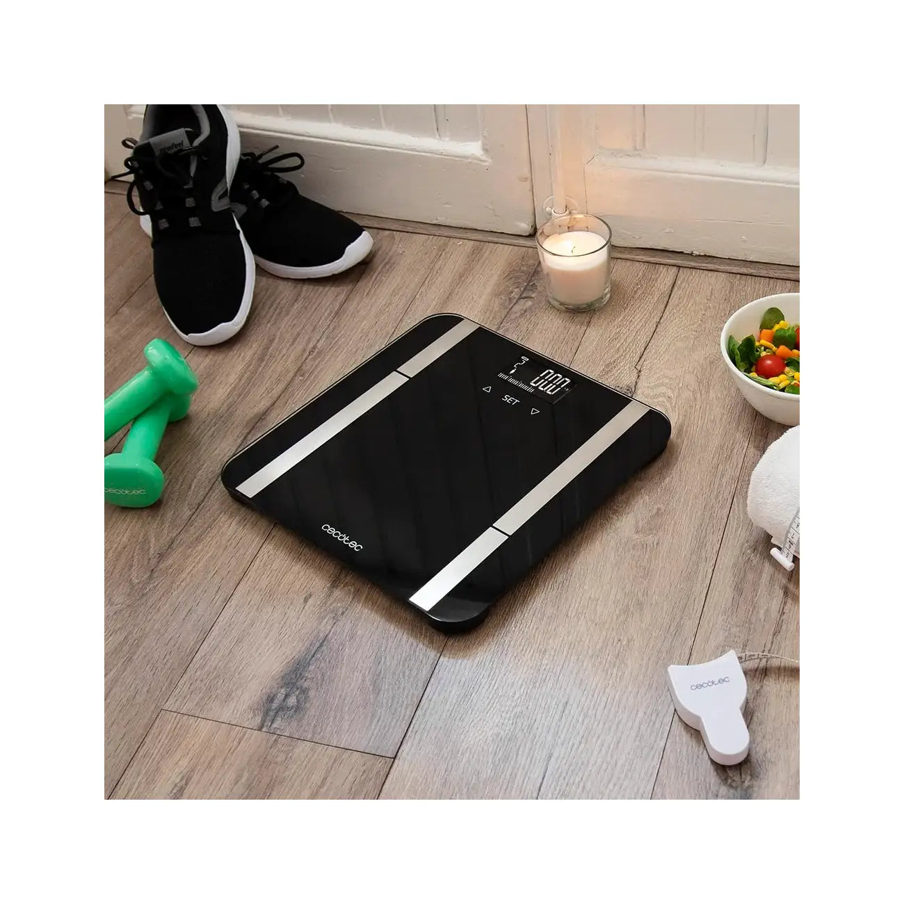 Cecotec | Pèse-personne intelligent | Surface Precision 9450 Full Healthy | Noir