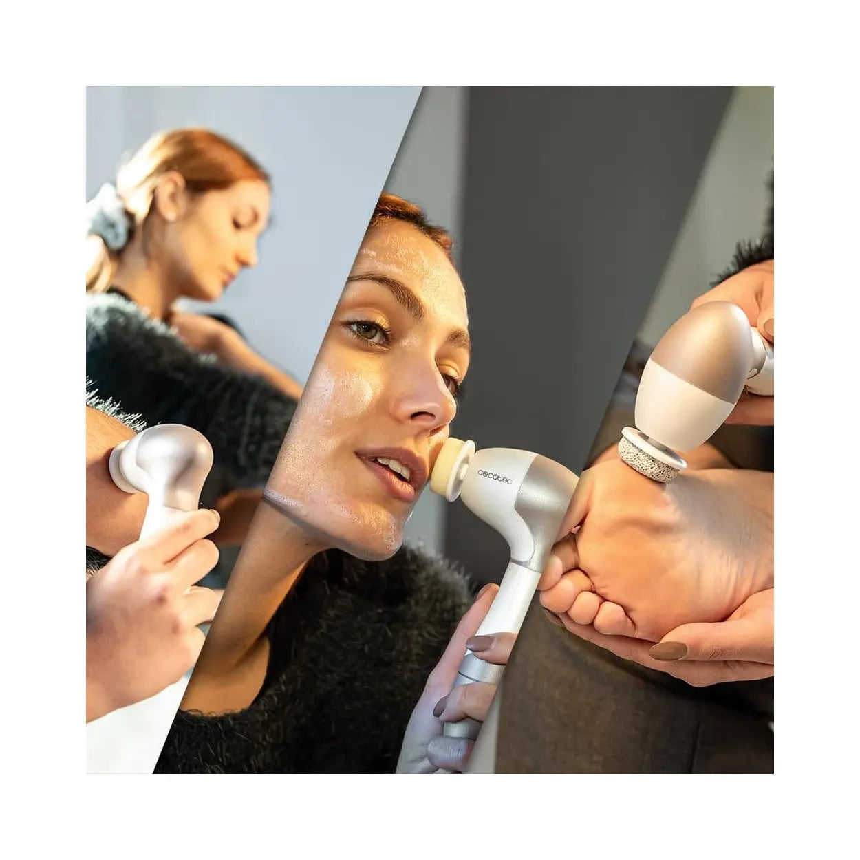 Cecotec | Facial cleansing brush | TotalClean | Gold | White