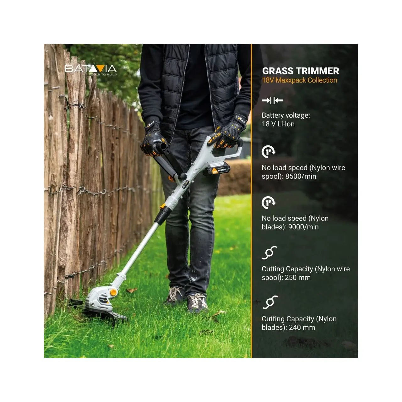 Batavia B.V. | Cordless Grass Trimmer | 250 mm