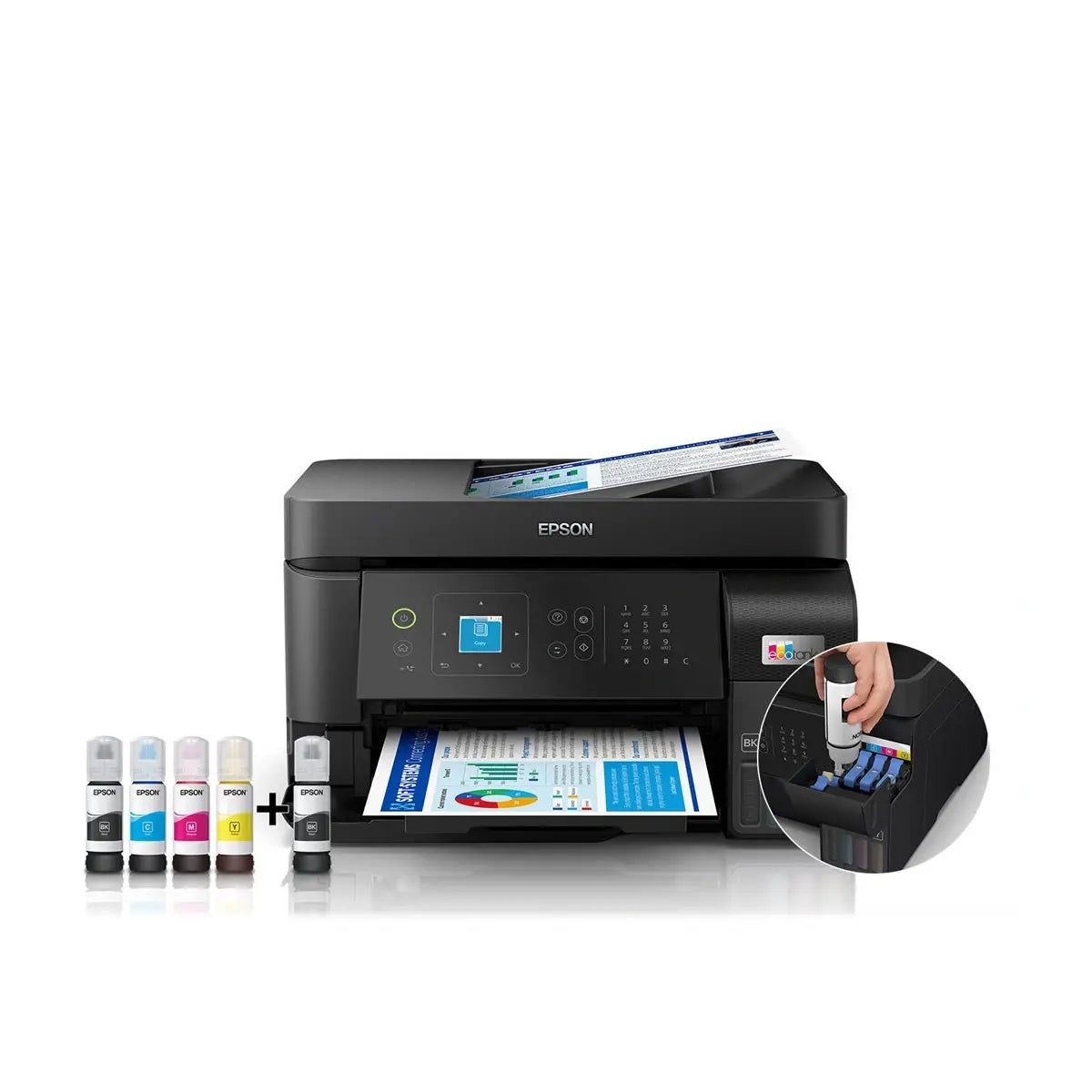 Epson | EcoTank | L5590 | Fax / copier / printer / scanner | Colour | Ink-jet | A4/Legal | Black