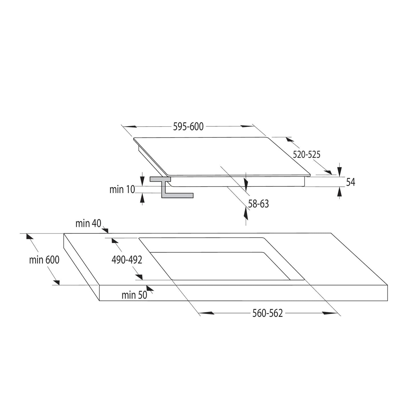 Gorenje | Hob | GI6401WSC | Induction | Touch | Timer | White