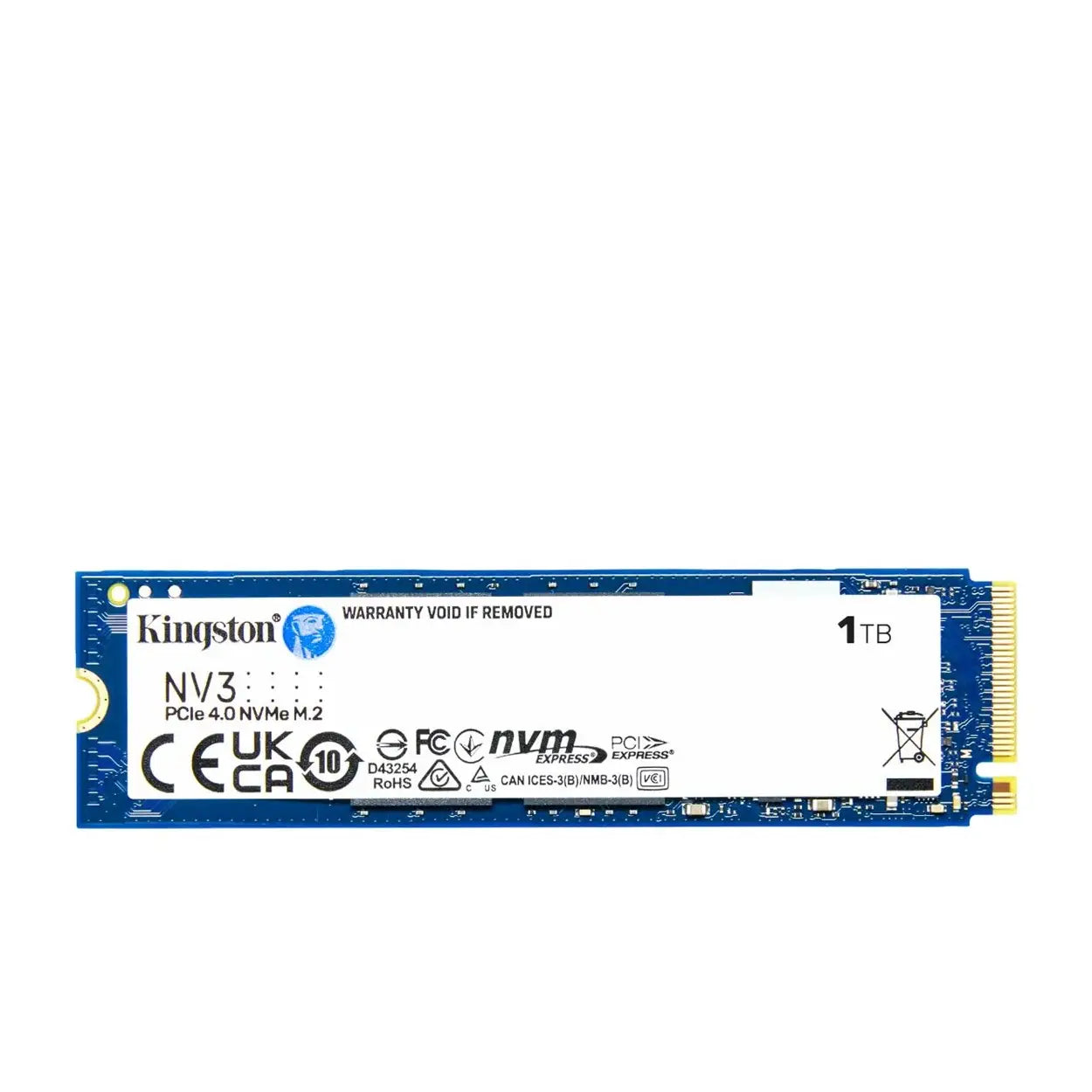 Kingston | Solid state drive | 1 TB | NV3 | M.2 | PCIe 4.0 x4 (NVMe)