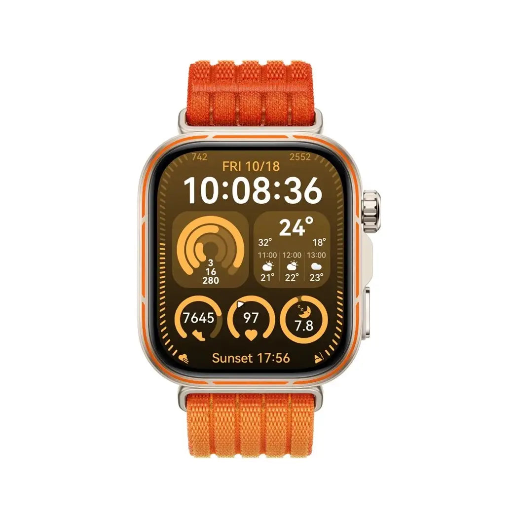 Huawei | Watch Fit | 5 Pro | Smart watch | Orange | Gold | Curve Pay | Water-resistant