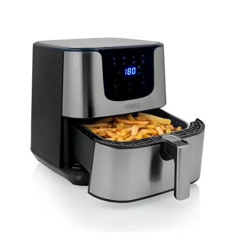 Princess | Digital Aerofryer Deluxe XXL | 182060 | 1700 W | 5.5 L | Black/Stainless Steel