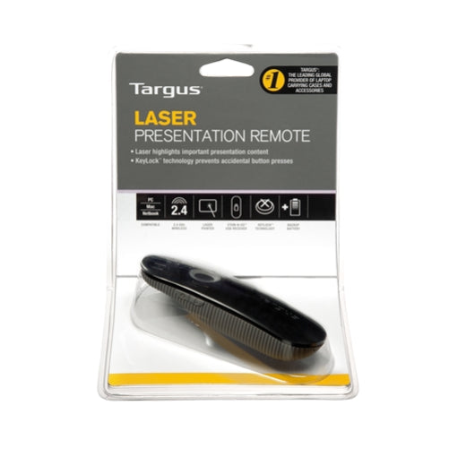 Targus | Laser-Präsentationsfernbedienung | AMP13EU | Kabellose Präsentationsfernbedienung | Schwarz/Grau