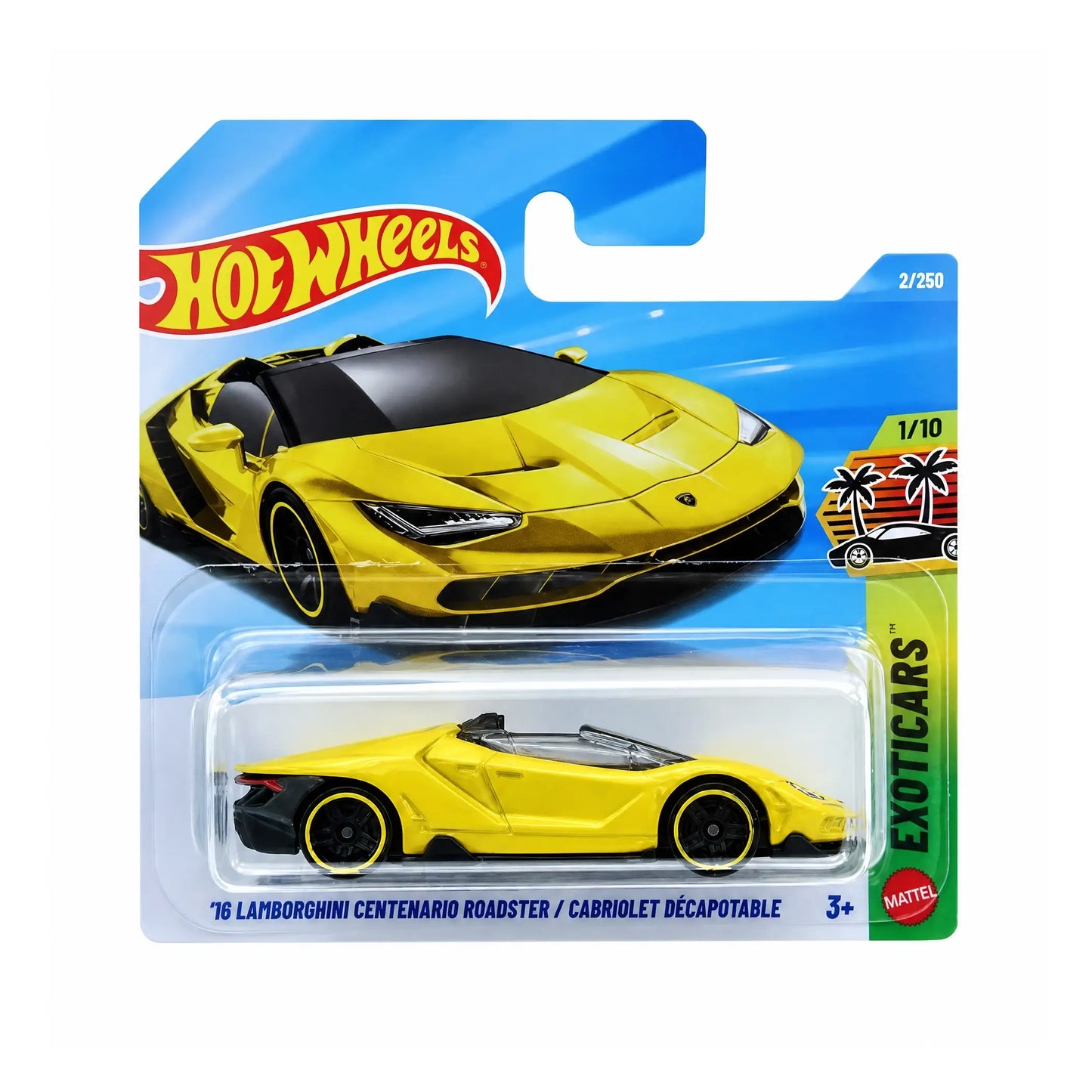 Hot Wheels | '16 Lamborghini Centenario Roadster | Exoticars-2026 1/10 | Vibrant Yellow