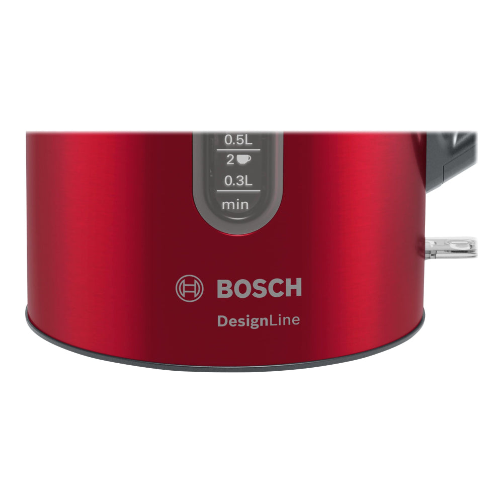 Bosch | DesignLine | TWK4P434 | Electric Kettle | 1.7 L | 2400 W | Red
