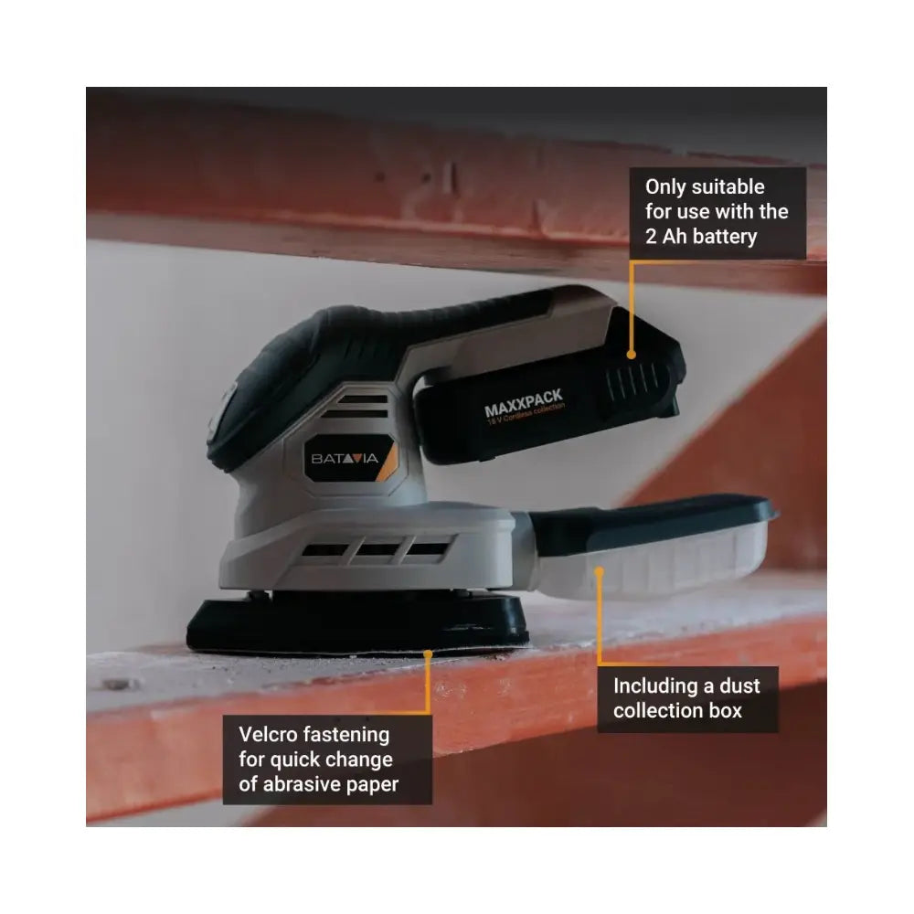 Batavia B.V. | 18V Cordless Detail Sander | 12000 RPM