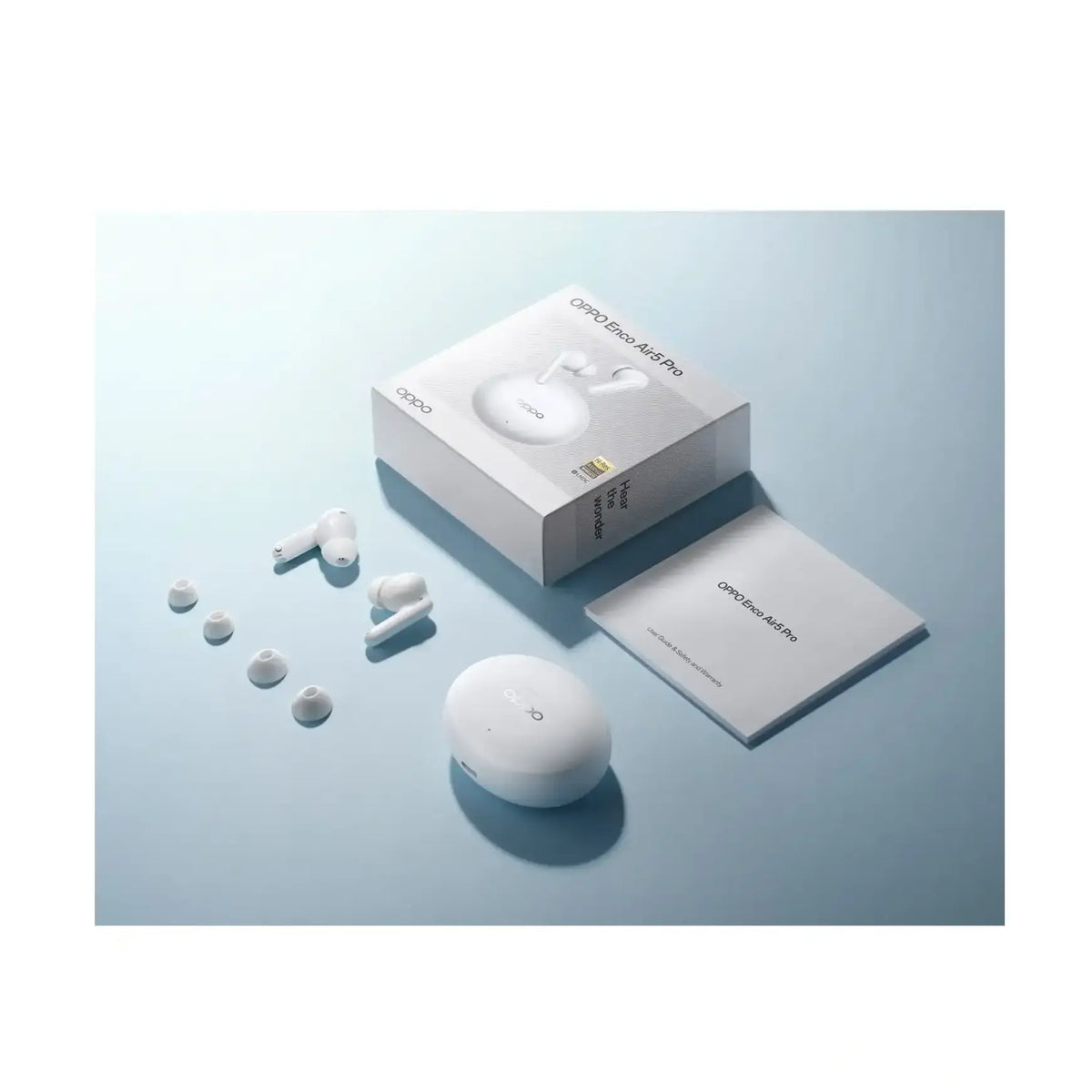 OPPO | Enco | True wireless earphones | Air 5 Pro | In-ear | Active Noise Canceling | Pearl white