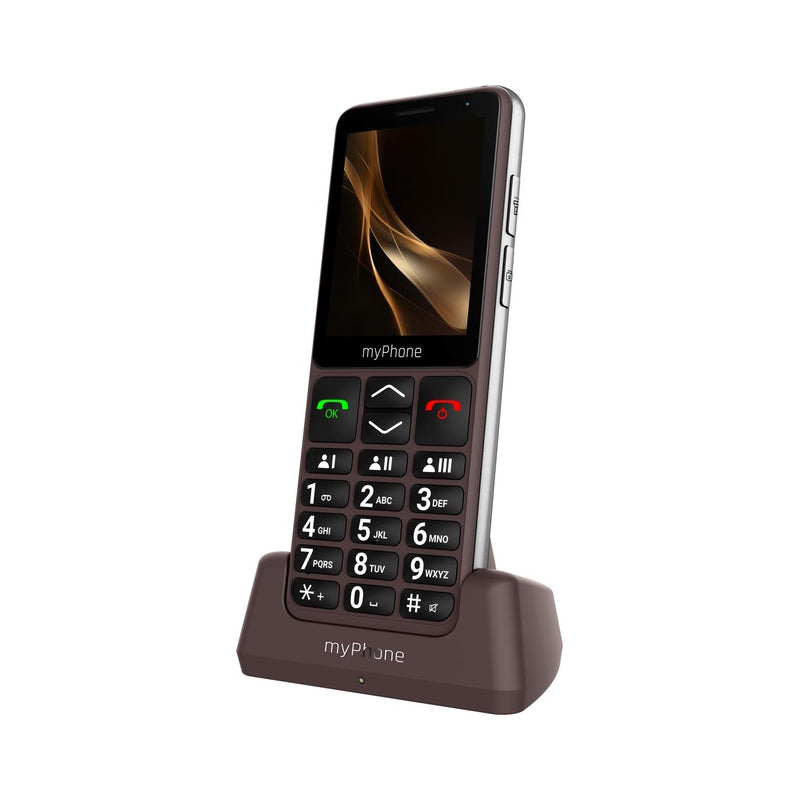 myPhone | Bueno | TEL001011 | 4G Feature Phone | 2.8" IPS | Single-SIM | 2000 mAh | Brown