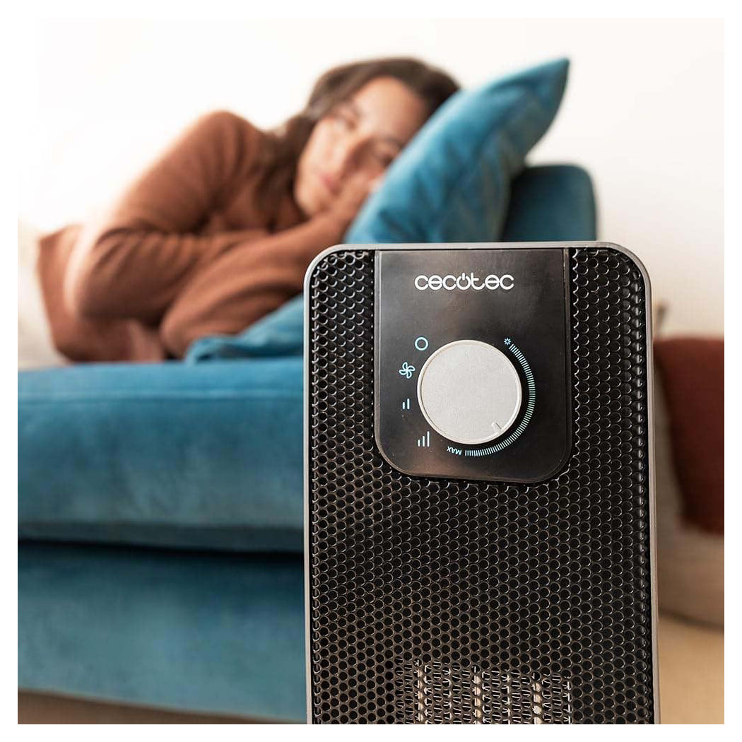 Cecotec | ReadyWarm 2000 Max Ceramic Rotate | 8275 | Ceramic Heater | 2000 W | 3 Power Levels | Up to 20 m² | Black