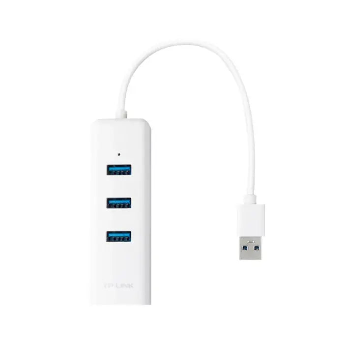 TP-LINK | USB 3.0 3-Port Hub & Gigabit Ethernet Adapter 2 in 1 USB Adapter | UE330